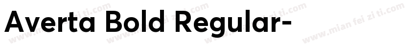 Averta Bold Regular字体转换